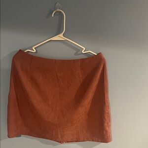 SHEIN Terracotta Mini Skirt